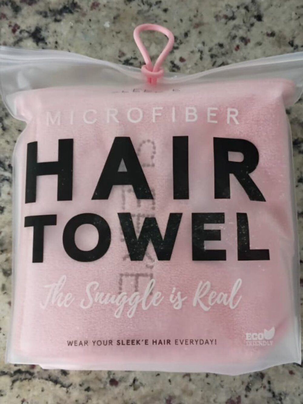 SLEEK'E MICROFIBER HAIR TOWEL  - PINK - ORANGE - BRAND NEW - SEALED